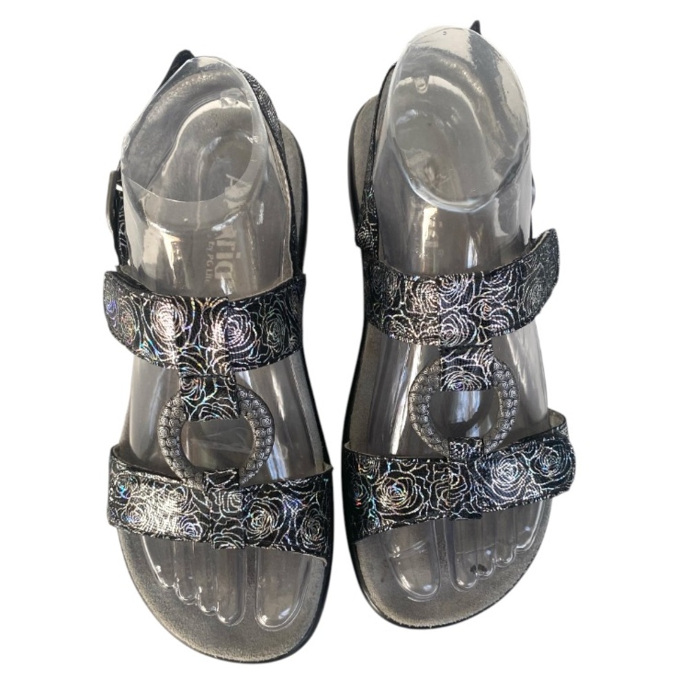Alegria Women Julie Irradecent Rose Pattern Sandal Shoe 37 US 7